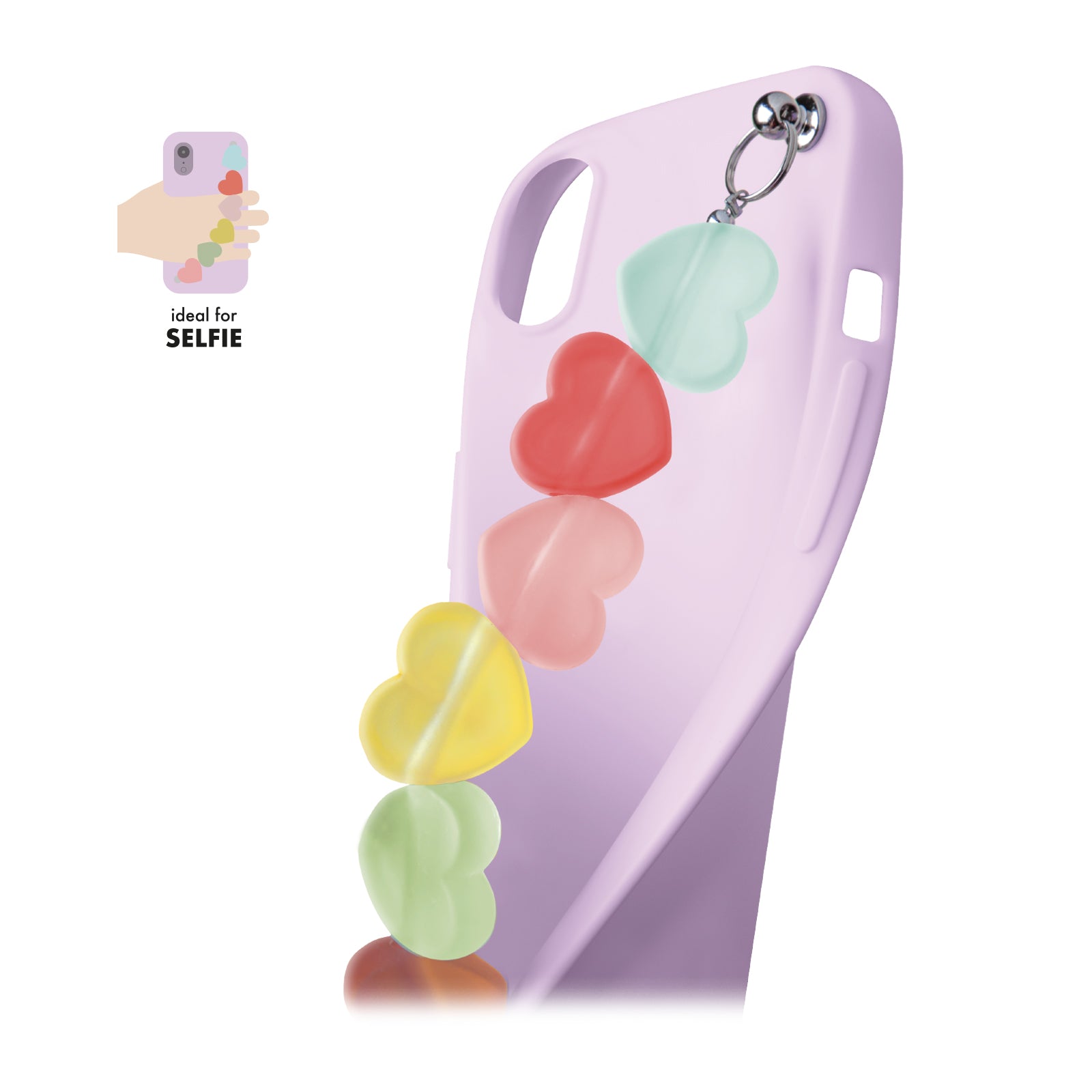 Lonrapa 2 Custodie A Specchio Per IPhone XR – Morbide, Antiturto E Con Stampa Cuore, Bianco E Rosa