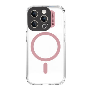 Custodia Magnetica Forte Per IPhone 15 Pro Max - Compatibile MagSafe, Antiurto, Traslucida Opaca, Colore Rosa - 3