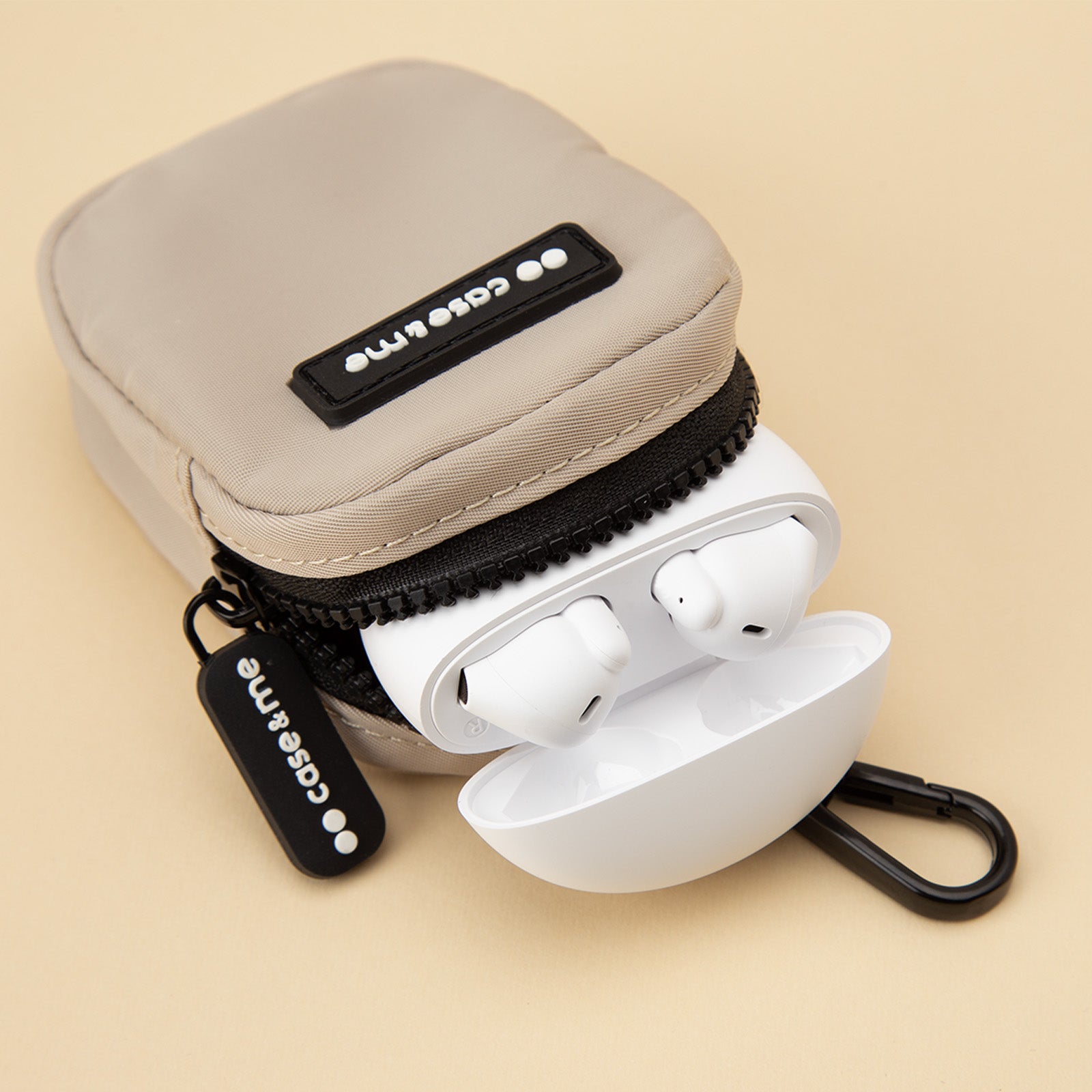 kopfhörer aufbewahrung Kopfhörertasche mit Reißverschluss und Haken