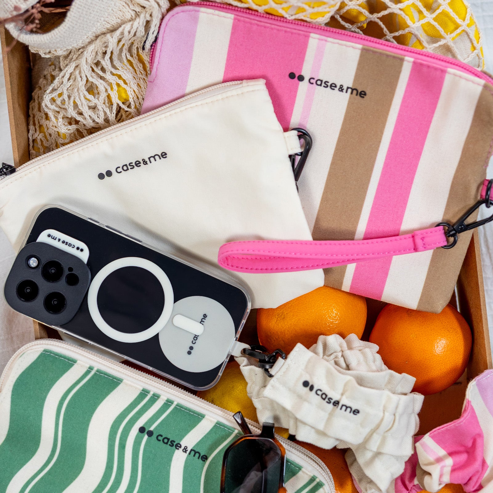 Borsetta Porta Smartphone Case&me - Con Laccio, Doppia Tasca E Zip, Design Morbido - Foto 9