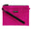 Handbag with lanyard and zipper