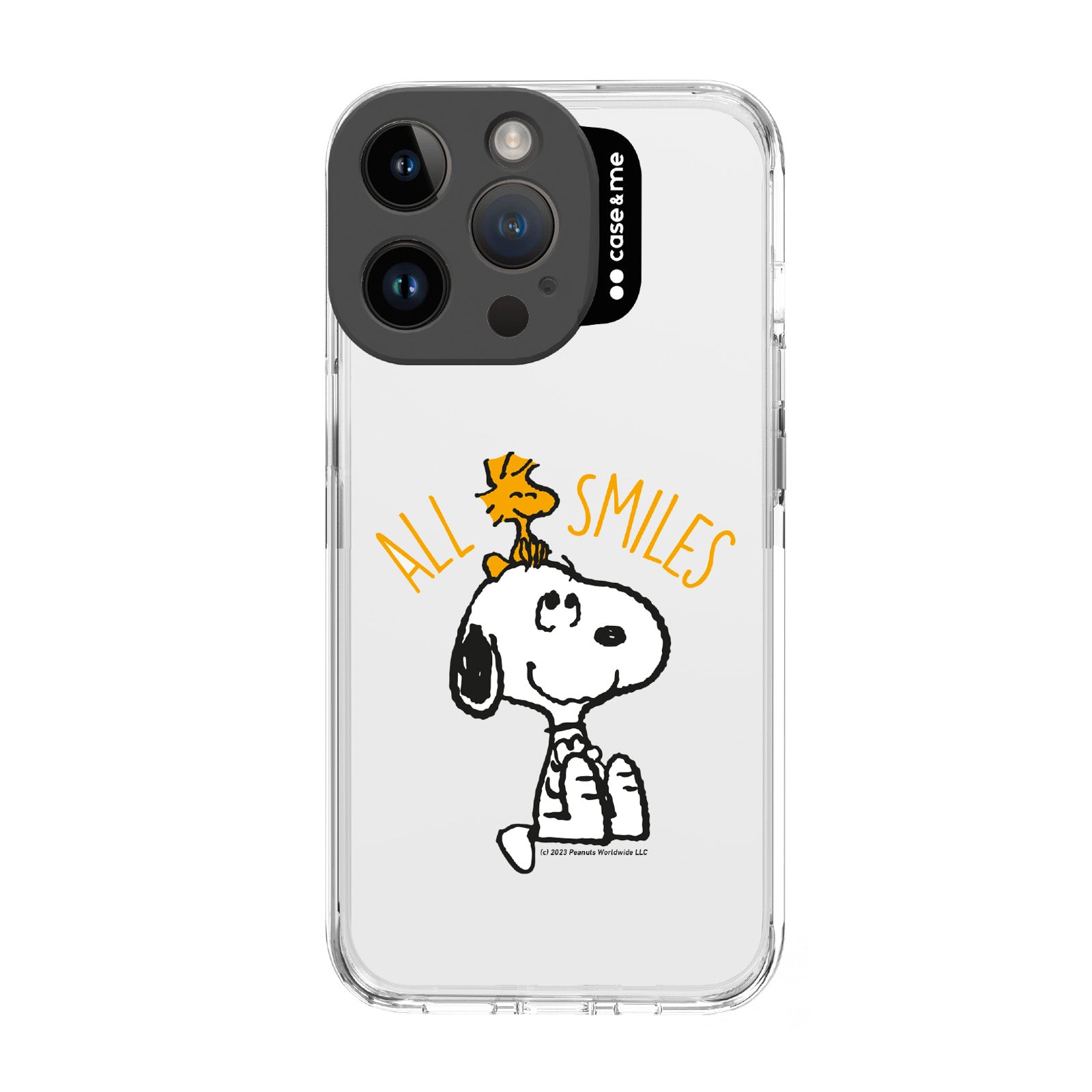 Coque pour iPhone 15 Pro, thème Peanuts avec protection caméra