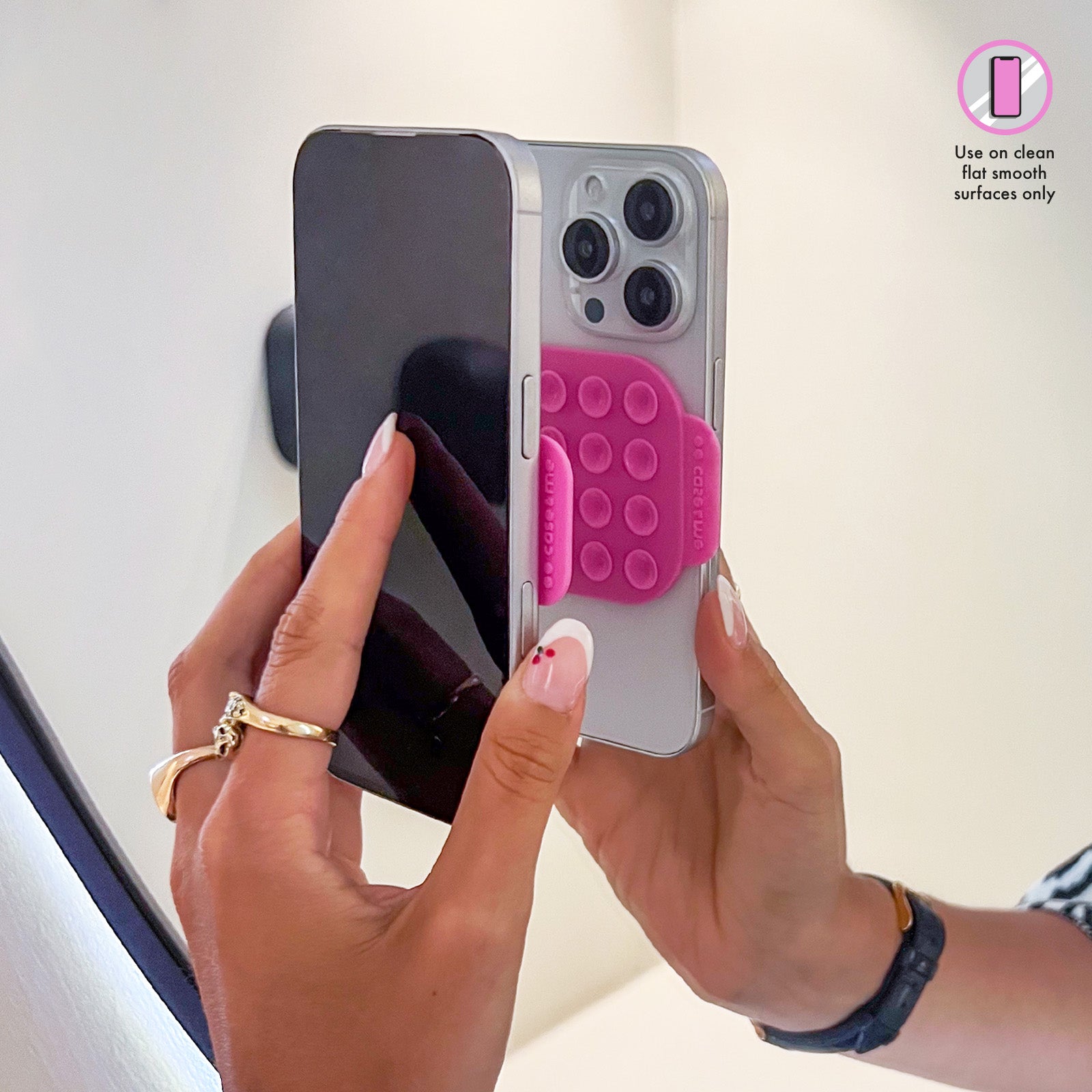 Supporto A Ventosa In Silicone Per Telefono Pink | Leroy Merlin - Foto 9