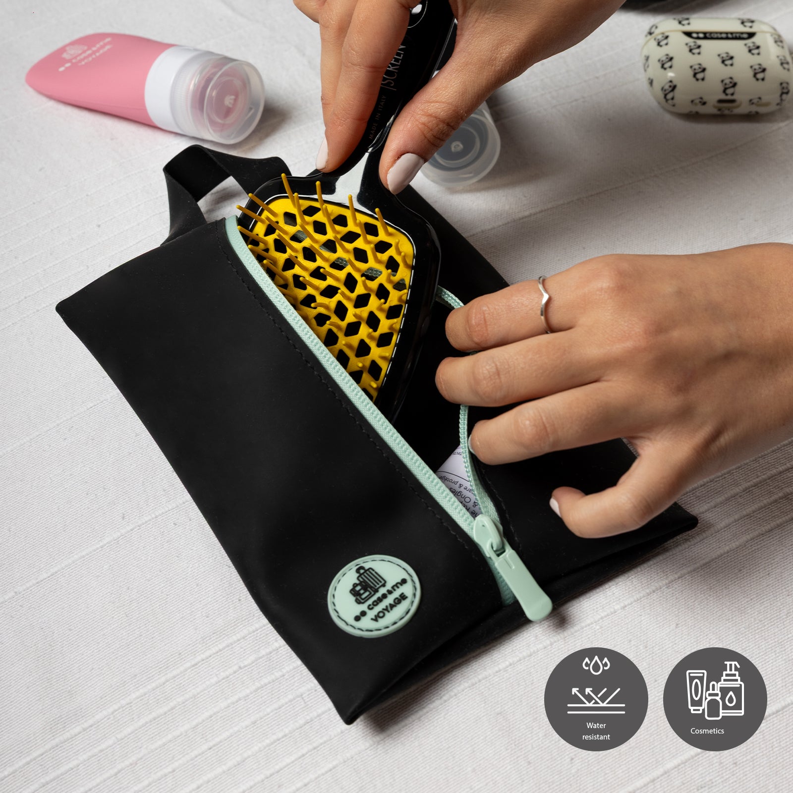 LEXSION Inserto Organizer Per Borsa In Feltro Con Cerniera, Borsa Tote Shaper Fit Speedy Neverful PM MM, 1-beige, Sottile Grande - Foto 8