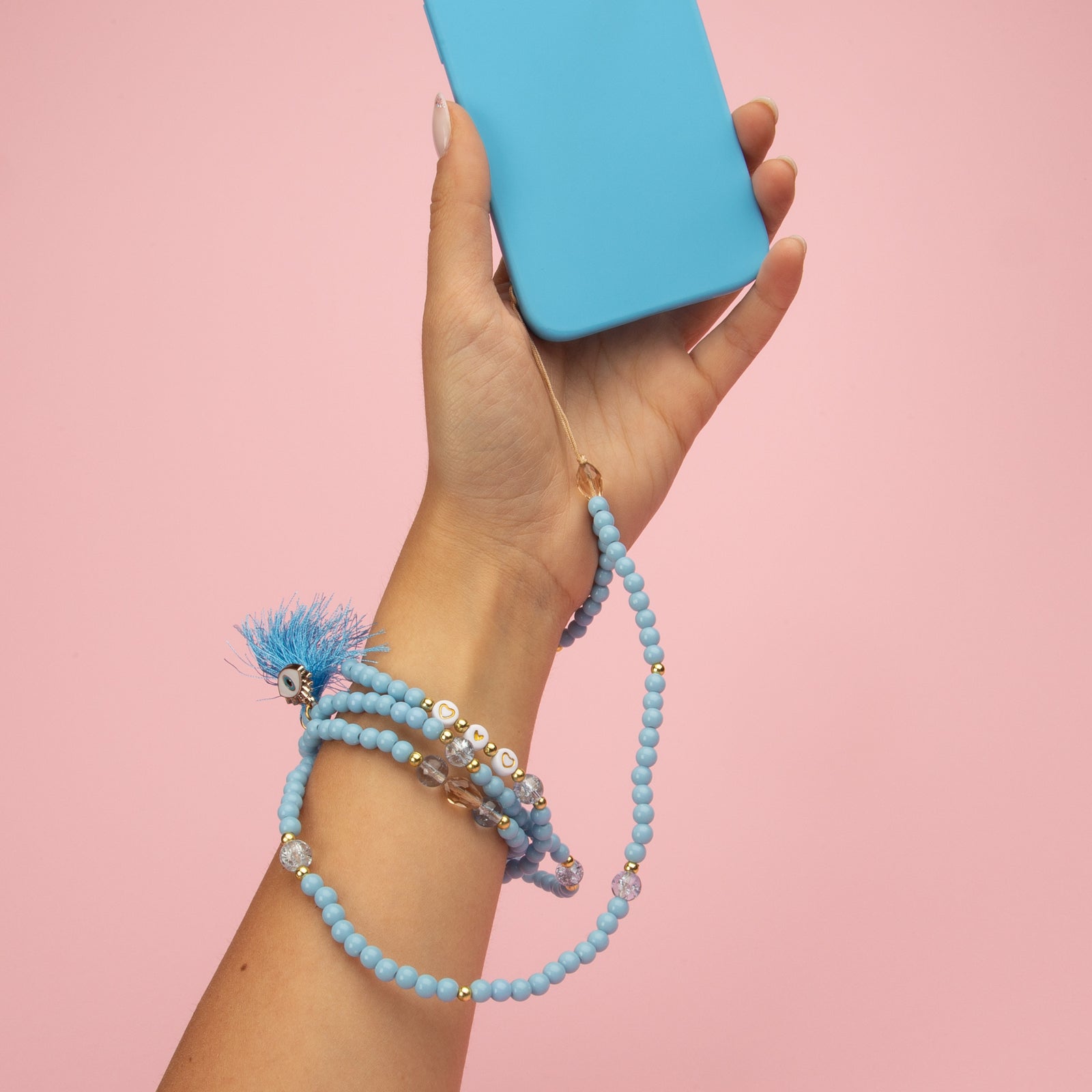 Catena portacellulare Cadorabo per Nokia 5 2017 in TURCHESE - Custodia per cellulare con cordoncino regolabile da Catena portacellulare Cadorabo per Nokia 5 2017 in TURCHESE - Custodia per cellulare con cordoncino regolabile da