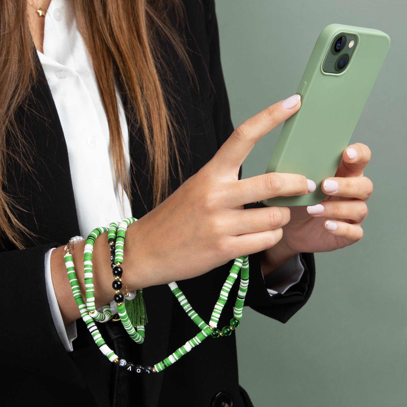 Cordon de 60 cm avec perles, universel pour smartphone